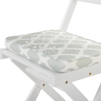 Beliani 'FIJI' Set mit 2 Sitzkissen, geometrisches Muster, Polyester mintgrün, 38 x 29 x 5 cm