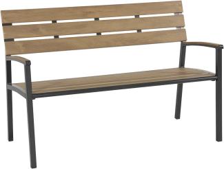 GMD Living Aluminium & Polywood Gartenbank AUGSBURG, 120 cm in teaklook
