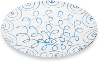 Gmundner Keramik Blaugeflammt, Platzteller Cup (Ø 32cm)