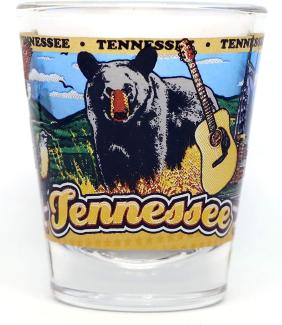 Tennessee State Wraparound Shot Glass by World By Shotglass