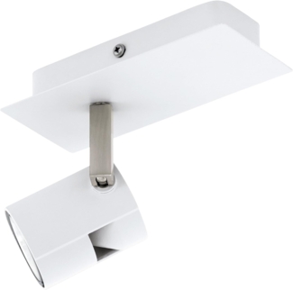 Eglo 97506 LED VERGIANO Alu, Stahl weiß, nickel-matt GU10 1X4,8W L:7cm H:16,5cm 3-Stufen dimmbar