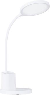 Eglo 75724 Tischleuchte REHAMNA LED Kunststoff weiß 2,1W 2700-6500K H:55cm Ø15cm dimmbar mit Touchdimmer