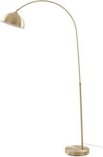 Lindby Bogenlampe Lennart, Metall, Gold / Messing IP20, 1 x 15 W LED