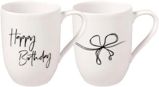 Villeroy & Boch Statement Kaffeebecher 280ml 2er Set Happy Birthday - DS