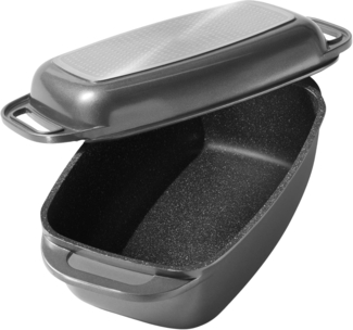 STONELINE Bräter, Aluminiumguss (1-tlg), mit Alugussdeckel, Induktion
