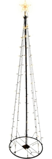 Spetebo LED-Lichterkette LED Lichterbaum mit Stern - 240 cm / 154 LED, 154-flammig, Lichterbaum für Außen
