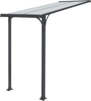 Haustürvordach Vordach Aluminium Polycarbonat Überdachung 150x150 cm
