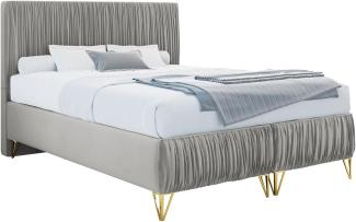 Boxspringbett Lux II, 160x200cm, Grau