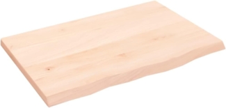 vidaXL Waschtischplatte 60x40x2 cm Massivholz Unbehandelt 3156008