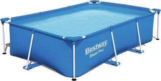 Bestway Steel Pro Frame-Pool, 221cm x 150cm Schwimmbad, blau, Höhe 43cm