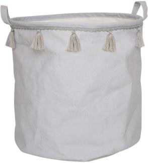 JaBaDaBaDo Kinder Aufbewahrungsbox Grau 40cm Wäsche-Sack Korb K033