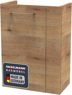 Fackelmann SBC A-VERO Waschbeckenunterschrank 45 cm, Braun hell/Weiß, links