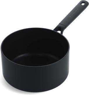 KitchenAid Classic Forged Stielkasserolle (16cm/1,5L), hart anodisiert, PFAS-freie gesunde keramische Antihaftbeschichtung, Induktionsgeeigent, Backofengeeignet, Spülmaschinengeeignet, Schwarz