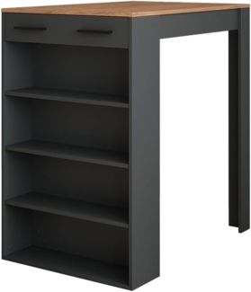 Bartisch Repose Goldkraft Eiche/Anthrazit 67 x 100 cm Vicco