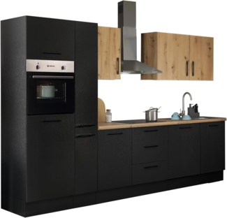 BASIC by Balculina Küchenzeile Turin, Breite 310 cm, wahlweise mit E-Geräten