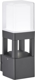 LED Wandleuchte, schwarz, aufwärts leuchtend, H 26cm, SIERRA