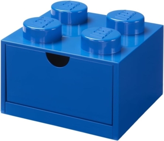 Lego Brick 4 Desk Drawer niebieski