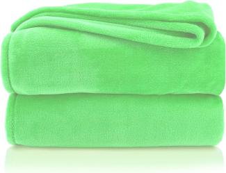 Wohndecke Premium Super Soft Flanell Kuscheldecke Sofadecke, heimtexland, super weich und flauschig, Allergiker geeignet, atmungsaktiv