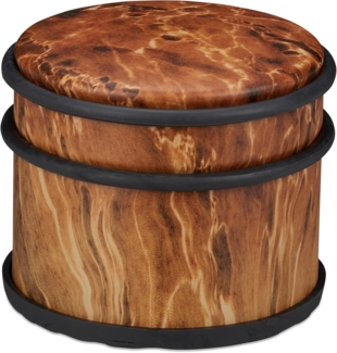 relaxdays Türstopper 2 x Türstopper Holzoptik dunkelbraun