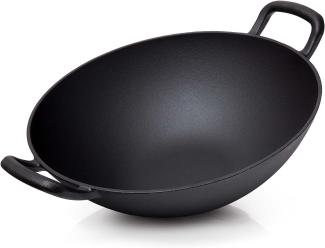 BBQ-Nerd Wok Gusseisen 33,5cm