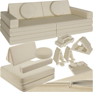 tectake Kindersofa Spielsofa, 8-teilig, flexible Anordnung