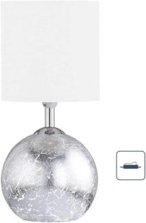 Wofi Tischlampe CARMEN silber weiss E14, G9