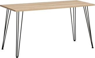 Schildmeyer Schreibtisch Emmik 702039, weißeiche Dekor, 138 x 60 x 73,7 cm