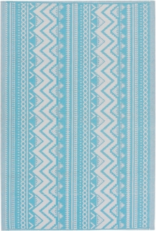 Outdoor Teppich türkis 120 x 180 cm geometrisches Muster NAGPUR