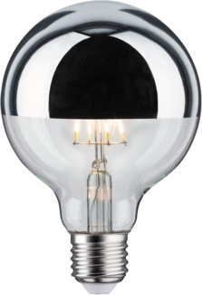 Paulmann 28672 LED Globe 4,8 Watt E27 Kopfspiegel Silber Warmweiß