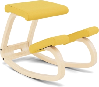 Variable, Original Kniestuhl, Design von Peter Opsvik - Natur/Gelb