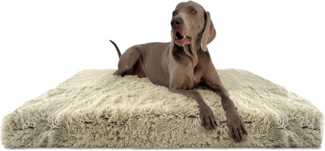 PITT SHAGGY ORTHO PLUS Orthopädisches Hundematratze - 14 Beige, 80x60 cm