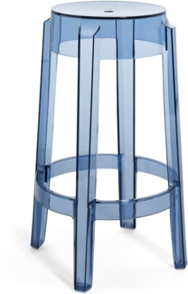 Kartell Charles Ghost Barhocker, 2 Stück, H 65 cm, Puder