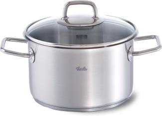 Fissler viseo Kochtopf Induktion mit Glasdeckel Edelstahl 24 cm Ø 5,7 L