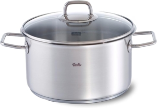 Fissler viseo Kochtopf Induktion mit Glasdeckel Edelstahl 24 cm Ø 5,7 L