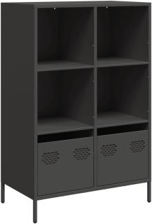 Highboard Schwarz 68x39x103,5 cm Stahl 851382