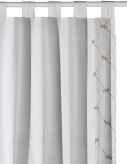 Nicolientje 700387 Gardinen/Schlaufenschal, 140x235 cm, ecru