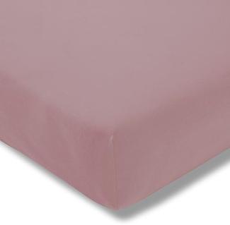 ESTELLA Spannbetttuch Zwirnjersey | Flieder | 100x200 cm | passend für Matratzen 90-120 cm (Breite) x 200-220 cm (Länge) | trocknerfest und bügelfrei | 97% Baumwolle 3% Elastan