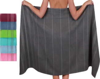 Betz Strandtuch Betz XXL Badetuch LINES Saunahandtuch Liegetuch 90x180 cm, 100% Baumwolle