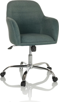 hjh OFFICE Bürostuhl SOLAO 300 Stoff höhenverstellbarer Drehstuhl mit weicher Sitzpolsterung, 719232, Dunkelgrün