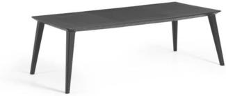 ALLIBERT GARDEN Lima Tisch 240cm 6-10 Personen mit Verlängerung - Graphit
