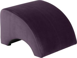 Brandford Hocker Samtvelours Purple Kunststoff