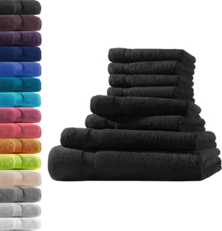 Hometex Premium Textiles Handtuch in Premium Qualität 500 g/m², Feinster Frottier-Stoff 100% Baumwolle, 1x Badetuch + 1 Duschtuch + 2 Handtuch + 4 Gästetuch, weich, saugfähig, extra schwer & flauschig - TEST BILD TOP MARKE 2025