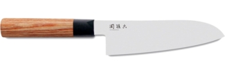 Kai Seki Magoroku Redwood 2019 Santoku, Red Wood Messer, Allzweckküchenmesser, Küchenmesser, Küchenhelfer, Küchenutensilien, Holz / Kunststoff / Stahl, Braun / Schwarz / Silberfarben, Klinge 17 cm, Griff 13. 4 cm, MGR-170S