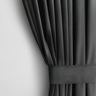 AmeliaHome Gardine Gardine Kräuselband Vorhang VerdunkelndSamt Textil Multifunktionsband, Multifunktionsband (1 St), verdunkelnd, Samt Textilien, mit Raffhalter