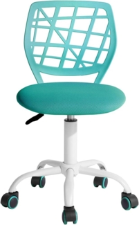 FurnitureR Kinder Schreibtisch Stuhl Rolling Höhe Verstellbar-Computer Studie Stühle, sichere Bremsen Rollen- Drehstuhl für Teens Jungen Mädchen