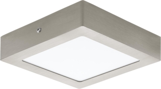 LED Deckenleuchte, Metallguss silber, L 17 cm