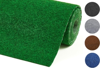 Misento Kunstrasen Outdoor Teppich - wetterfester Rasenteppich für Balkon, Terrasse & Garten - leicht zu verlegen -133x300 cm, Grün