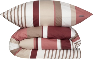 Schiesser Bettwäscheset Rexo - Renforcé - 2-teilig - 135 x 200 cm - Altrosa