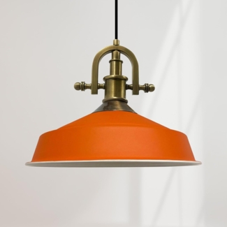 Bamyum Pendelleuchte Bamyum Pendelleuchte I Asletl-Marine l Ø41 cm E27 Metall Vintage Lampe, ohne Leuchtmittel
