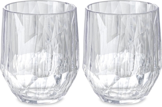 KOZIOL Weinglas CLUB, Kunststoff, spülmaschinengeeignet, melaminfrei, CO² neutrale Produktion, 2-teilig